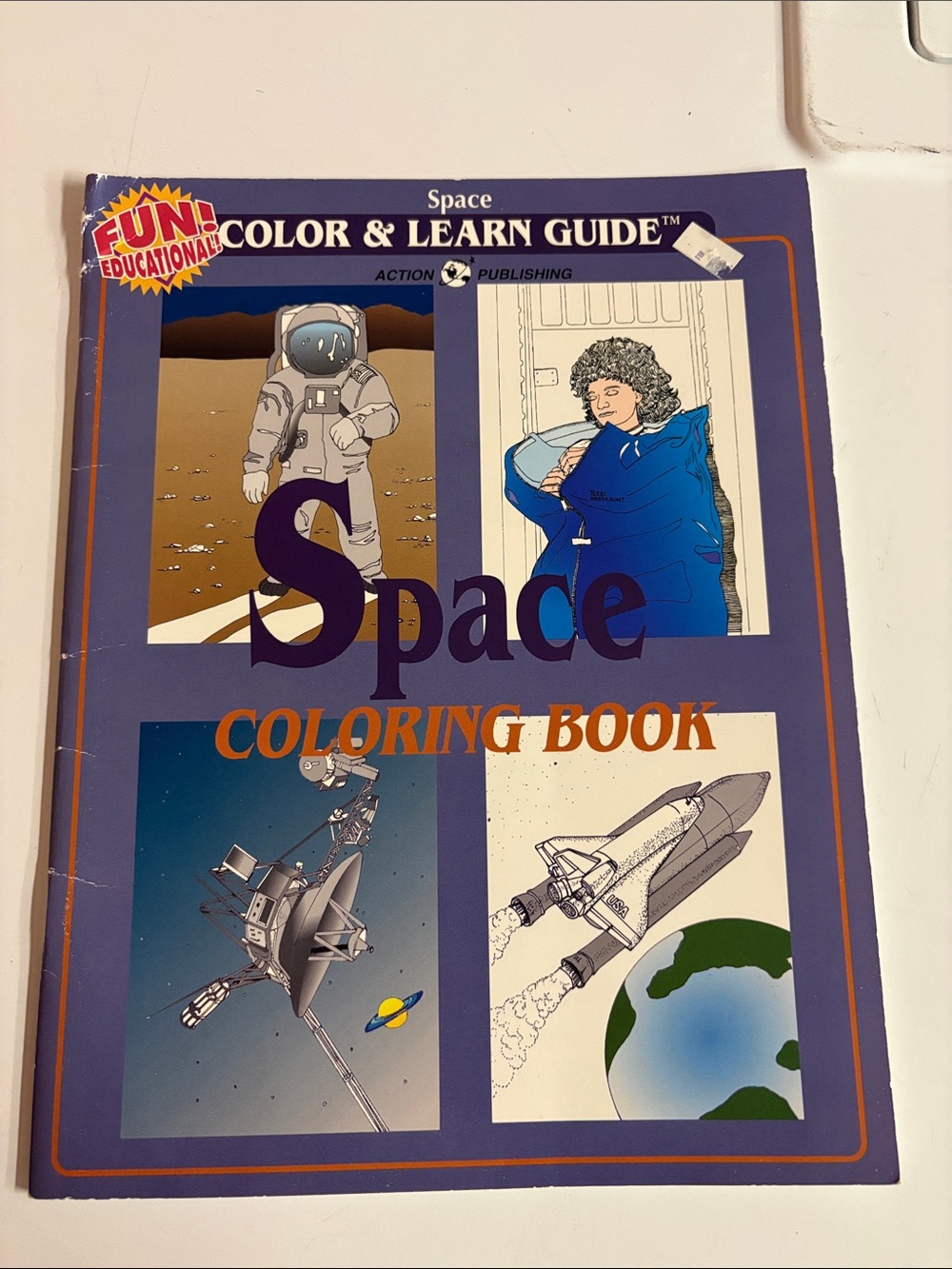 4/$20 Space Coloring Book - color and learn NASA